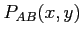 $ P_{AB}(x,y)$