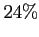 $ 24\%$