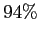 $ 94\%$