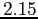 $ 2.15$