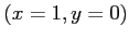 $ (x=1, y=0)$