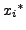 ${x_{i}}^*$