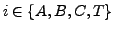 $i\in\{A,B,C,T\}$