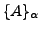 $\{A\}_\alpha$